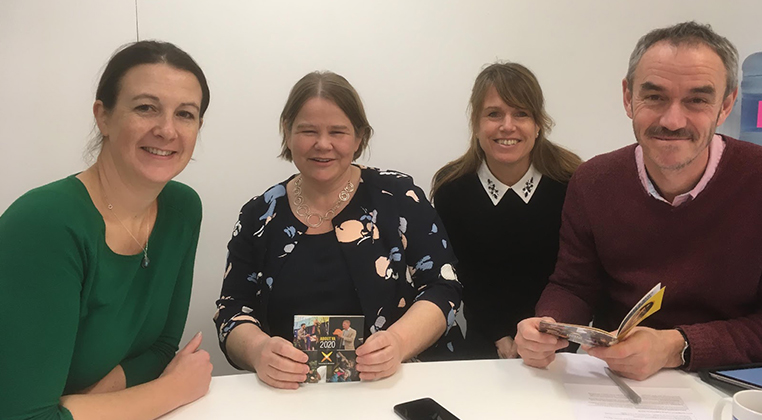 Helen Garrison and Maria Hagardt, VA (Public & Science), Sweden meeting Sophie Duncan and Paul Manners, Directors of the NCCPE, UK